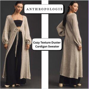 by Anthropologie Cozy Texture Duster Cardigan Sweater - ONE SIZE